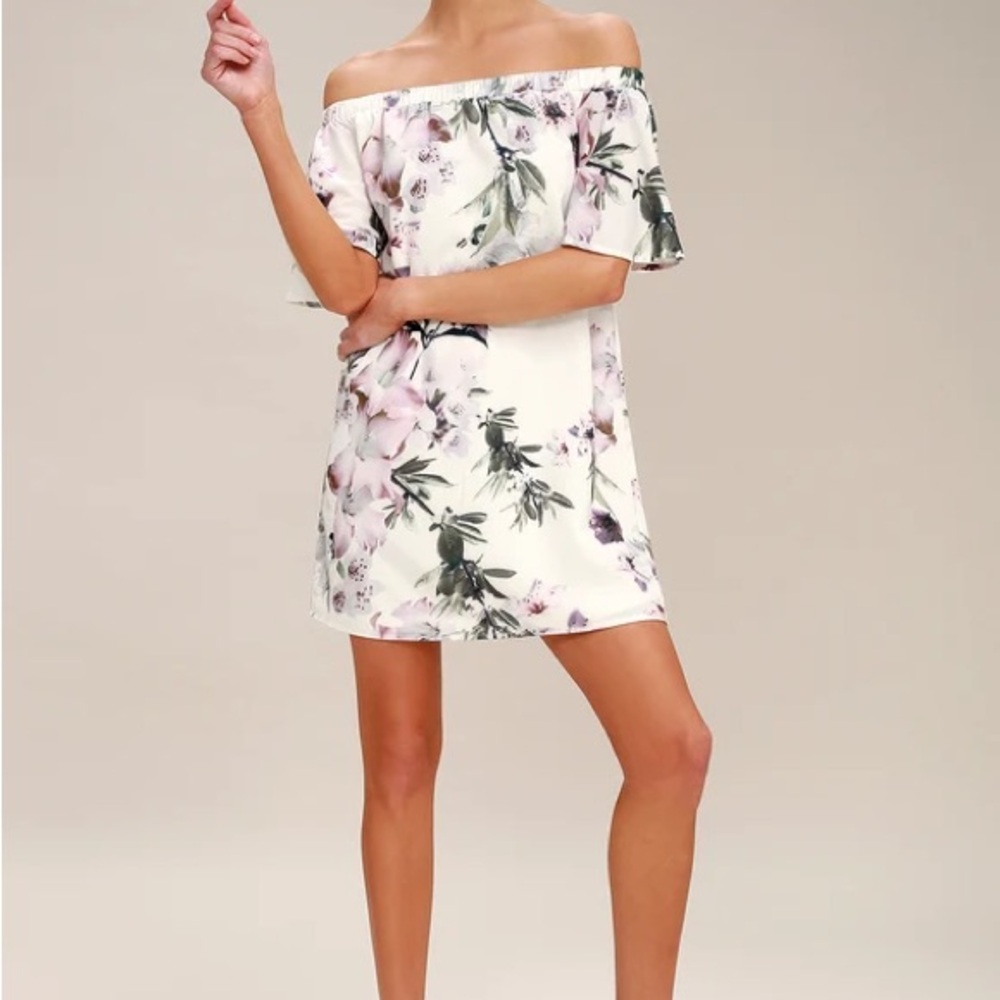 Floral Off-Shoulder Dress